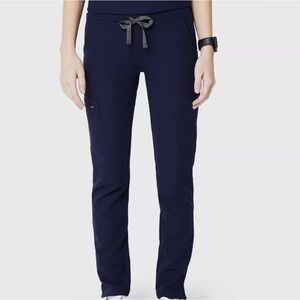 Figs Yola skinny scrub pant- navy